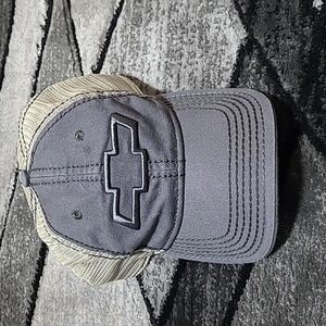 CRUISIN SPORTS CHEVY EMBROIDERED BOWTIE GRAY MESH VELCRO HAT